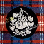Pipe Major Insignia Black with Silver