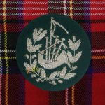 Pipe Major Insignia Green & Silver