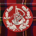 Pipe Major Insignia, Red & Silver