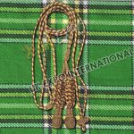 Red Golden Piper Cord Bullion Tassels