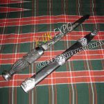Thistle On Piper Dirk With Wooden Handle
