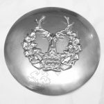 Stag Badge With Plaid Brooch