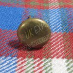 Plain Brass Button back side wite for P Caps