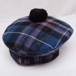 Pride of Scotland Tartan Military Bonnet With Black Pom Pom