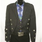 Prince Charlie Jacket & Vest In Dark Blue & Black Color
