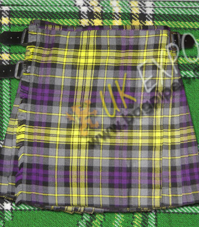 Culloden District Gold Tartan Kilt