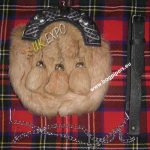 Light Brownish Rabbit Fur Full Dress Sporran