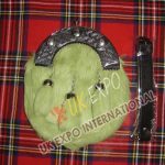 Light Green Rabbit Fur Sami Dress Sporran