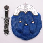 Sami Blue Rabbit Fur Full Dress Sporran