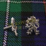 Rampant Lion Brass Metal Badge
