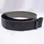 Rampart lion Belt with Scottish Celtic Embossed Leather Belt