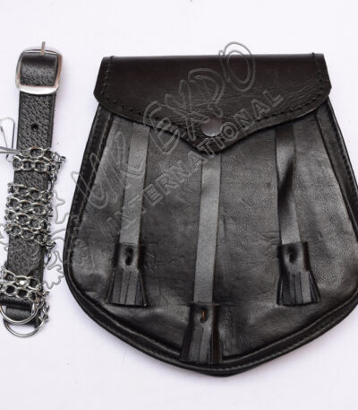 Stitched Cowhide Leather Smart Sporran