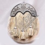 Cream Seal Skin Full Dress Thistle Sporran