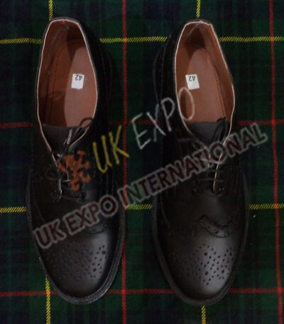 Real Leather Upper Shoes With PVC Rubber Sole