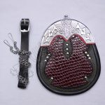 Red Color Crocodile Artificial PVC Full Dress Sporran