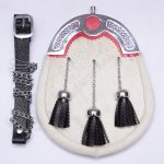 Thistle Frost White Seal Skin Sporran