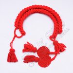 Red color Grenadier Cord in Available in Wool Cotton and Silk