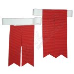 Red Gross Grain Ribbon Flashes With Velcro Closing