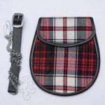 Zig Zag Leather Day Wear Menzies Tartan Sporran