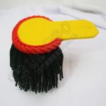 Red, Yellow and Dark Green Wool Shoulder/Epaulette Pair
