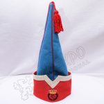 REG . FIXO . DVER . Royal Spanish sleeve cap Sky Blue with Red
