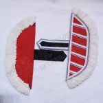 Regimental jacket 21th Shoulders/Epaulette Pair white braid with blue line