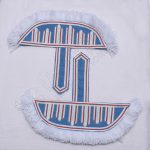 Regimental jacket 21th Shoulders/Epaulette Pair white braid with Red line