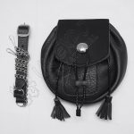 Rob Roy Black Leather Day Wear Sporran