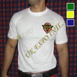 White cotton Round Neck T Shirt Sleeve Less