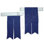 Royal Blue Gross Grain Ribbon Flashes With Velcro Closing