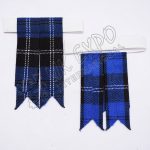 Royal Ramsay Blue Tartan Kilt Hose Flashes