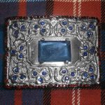 Sapphire Center Diamond With Shamrock Buckle