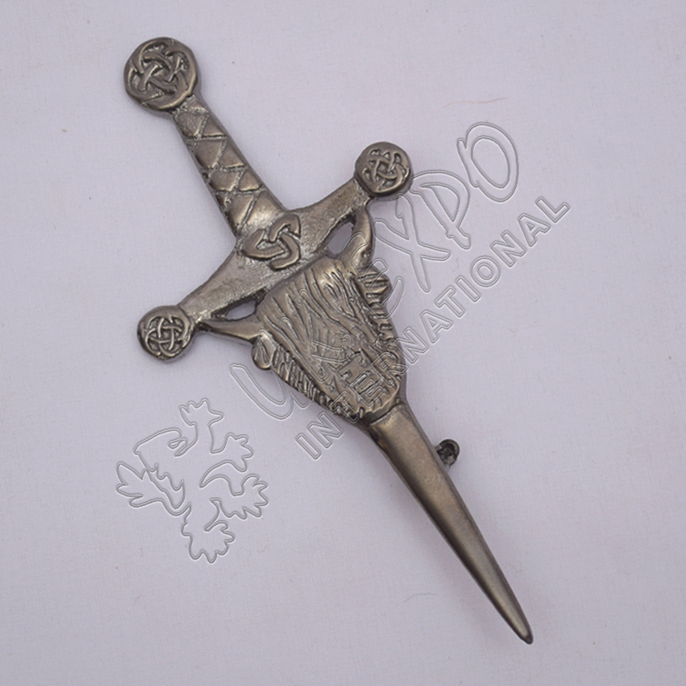 Scotland Coo Ox Sword Kilt Pin