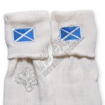 Embroidered Design Of The Scottish Flag Sock