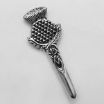 Scottish & Celtic Kilt Pin With Black Color Filling
