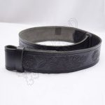 Scottish Leaf And Flower Embossed Leather Belt