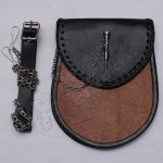 Scottish Chain Lock Leather Sporran