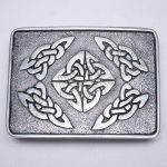 Scottish Celtic Design Black Color Filing Kilt Buckle