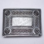 Scottish Celtic Design Black Color Filing Kilt Buckle