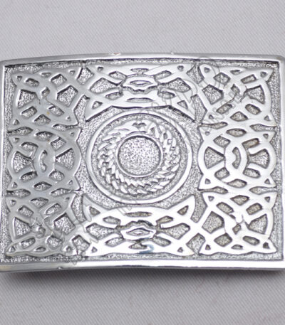 Scottish Celtic Design Chrome Buckle
