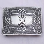 Black Filing Color Scottish Celtic With ST Andrews Kilt Buckle
