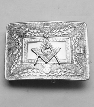 Scottish Flower Buckle With Masonic Badge