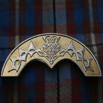 Gold Chrome Scottish Flower Cantle