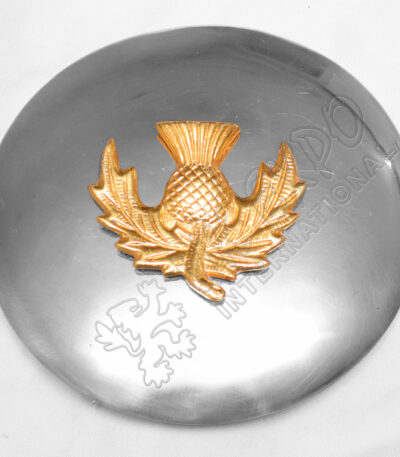Gold Thistle Badge With Plain Brooch