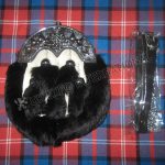 Black Rabbit Fur Full Dress White Touch Sporran
