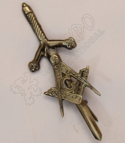 Scottish Masonic Shiny Antique Kilt Pin