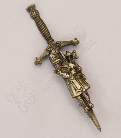Scottish Pipers Sword Shiny Kilt Pin