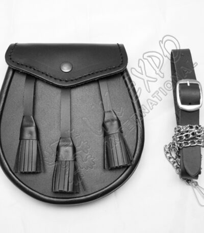 Classic Scottish Plain Leather Sporran