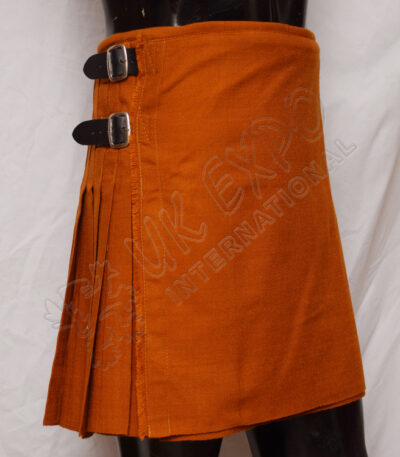Scottish Saffron Gold Tartan Kilt