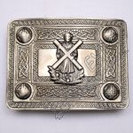 Scottish Shiny Antique Celtic Buckle With ST Andrews Badge